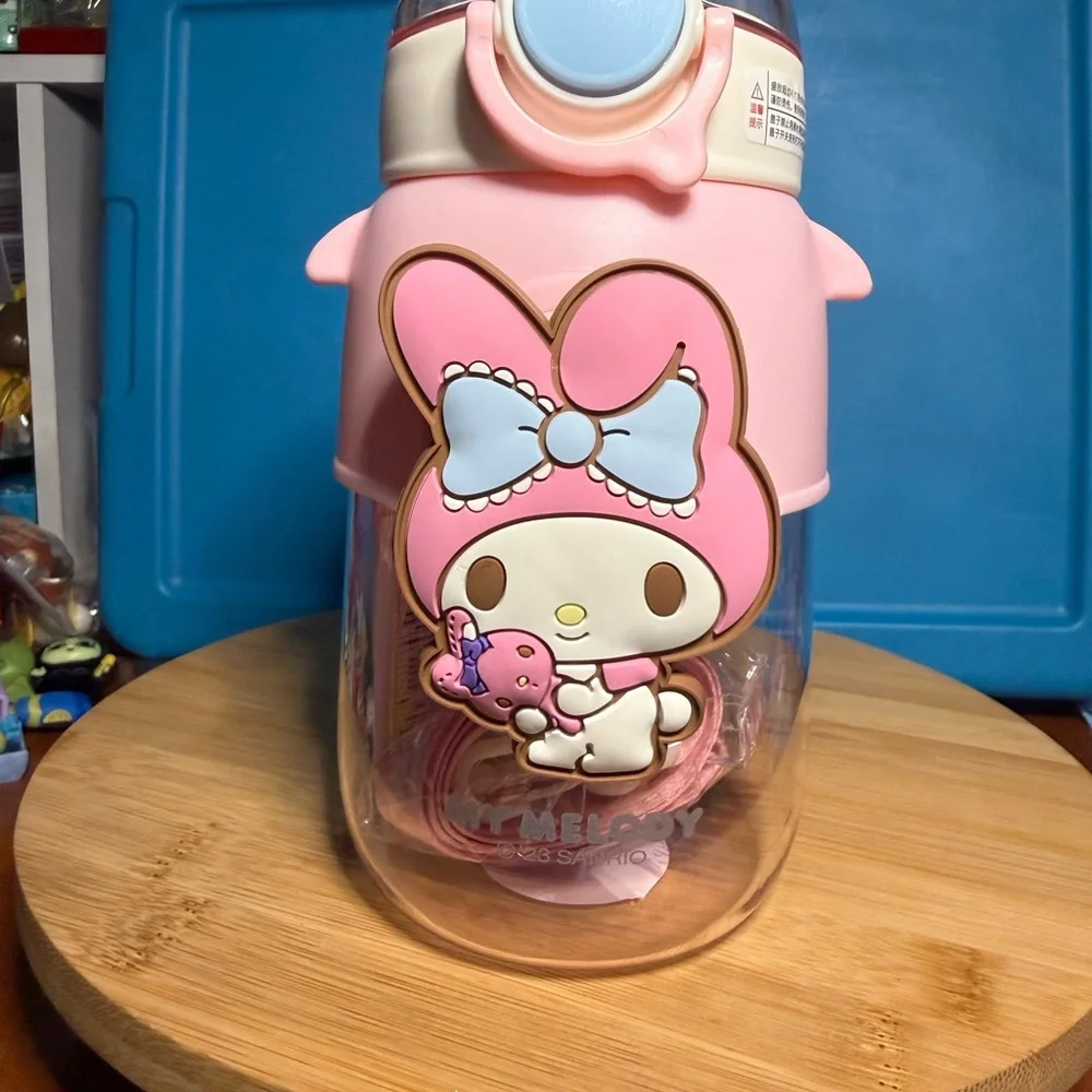 Sanrio My Melody Pink and Blue Character Water Bottle